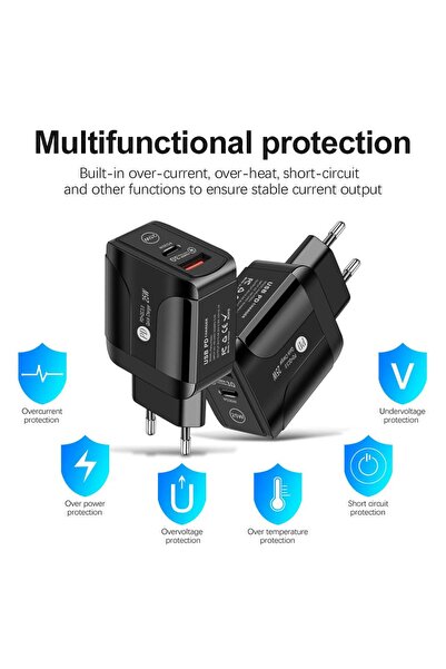 NEALDİN 25w 1 Usb 1 Type-c Girişli Hızlı Şarj Adaptörü