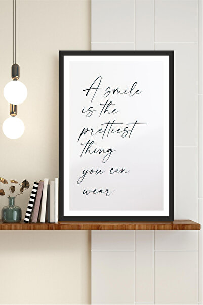 Cadran motto yazılı çerçeve görünümlü mdf tablo