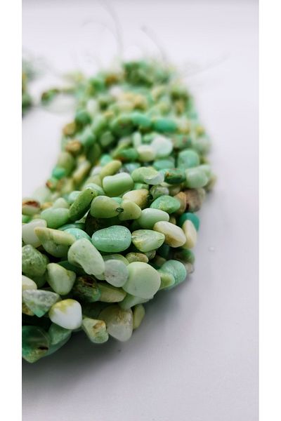 Yüksel Boncuk Amorphous Chrysoprase (A+ Quality) Natural Stone Array