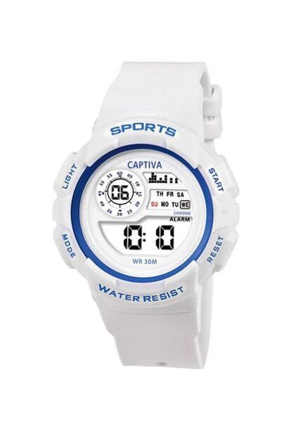 captiva Digital 30 Meters Water Resistant Lighted Alarm Children's Watch with...
