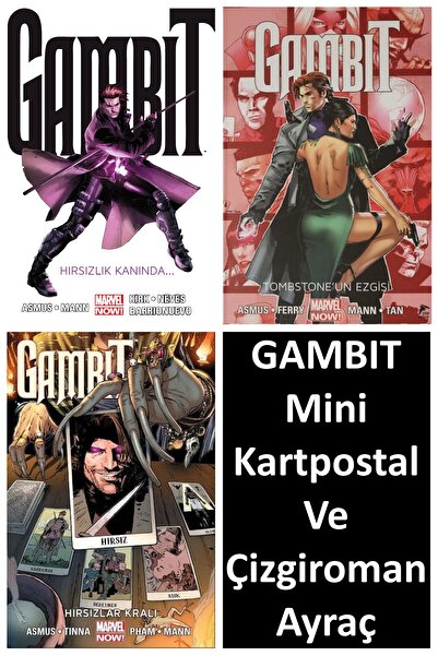 Çizgi Düşler Gambit Çizgi Roman 1-2-3. Citler Set | Gambit Mini Kartpostal Ve...