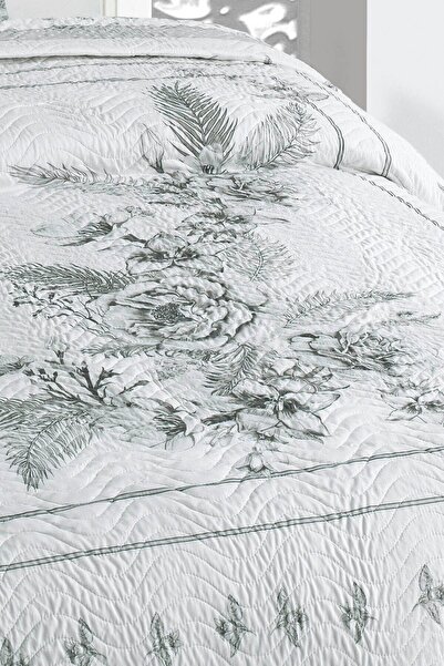 ŞENER HOME Örtüm Азія Сірий Одномісний Капітоне Покривало для Ліжка