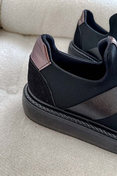 Shoebutik Roi Siyah Bantlı Sneakers