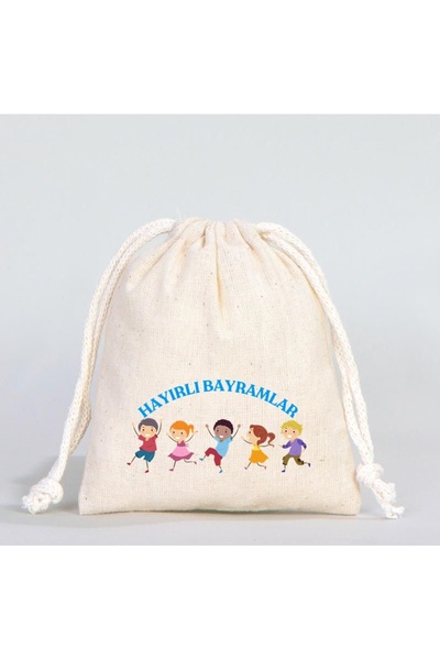 Elbasan Tekstil 5 أكياس مصروف العيد 10 × 15 سم أعياد ميمونة