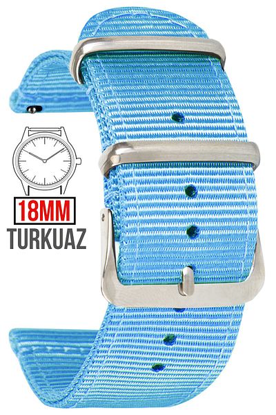 COBRA 18mm Fossil-Welder-Casio-Seiko-Omega-Armani Watch Compatible Nato Textile Fabric Watch Band Ntcft18