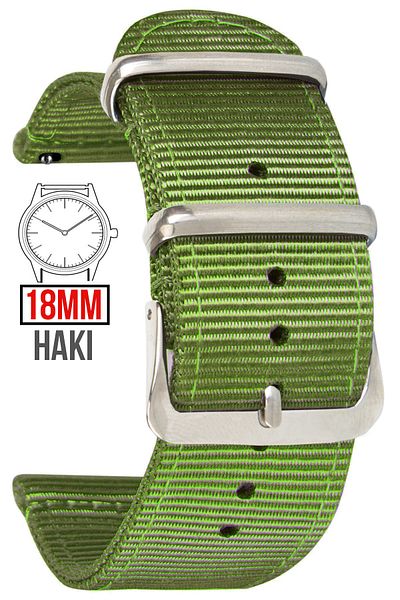 COBRA 18mm Fossil-Welder-Casio-Seiko-Omega-Armani Watch Compatible Nato Textile Fabric Watch Band Ntcft18