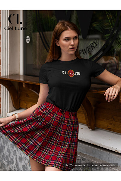 NEVERMIND Unisex Optic Line Ciel Lune - Tricou supradimensionat