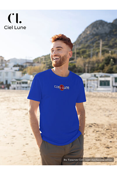 NEVERMIND Unisex Optic Line Ciel Lune - Tricou supradimensionat