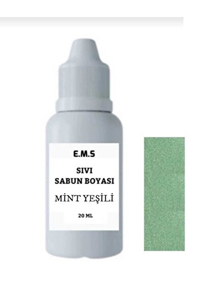 E.M.S AVM Mint Yeşili Renk Sıvı Sabun Boyası Sabun Bazı Boyası 20 ml 1.kalite.