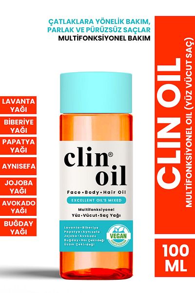 PROCSIN Clin Oil 100ml - Multifunctional (FACE, BODY, HAIR)