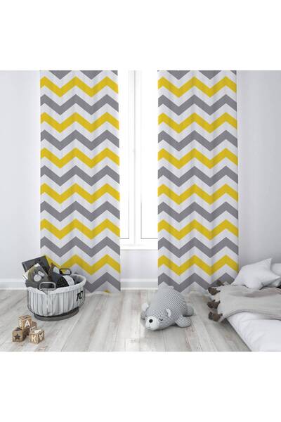 instababyrooms 135X260см Одностулкові смугасті дитячі кімнатні штори - цифров...