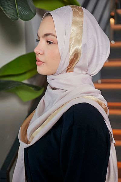 Scarf Gi Luxury Jacquard Shawl -4-