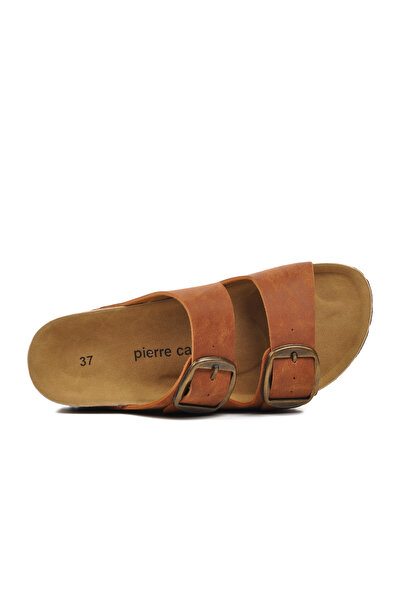 Pierre Cardin PC-6958 Tan Women's Cork Slippers