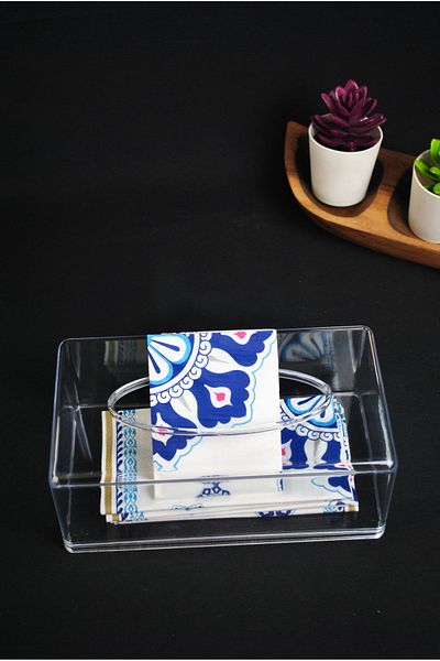 Purelegant Clear Napkin Organizer Transparent Z Napkin Holder Decorative Acrylic Napkin Holder