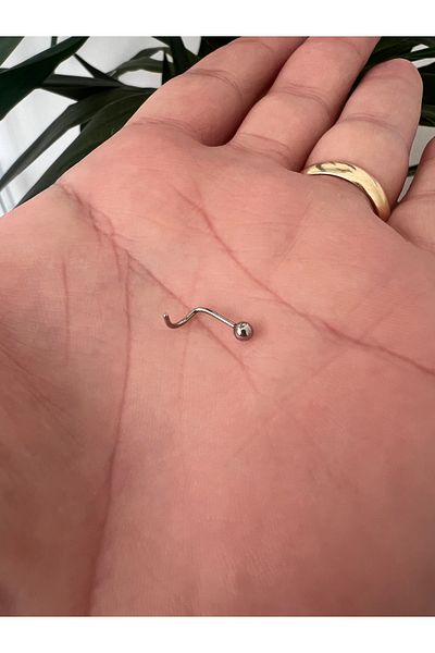 Karınca Piercing Standard Curved Nostril Surgical - Nose Piercing Steel Speed