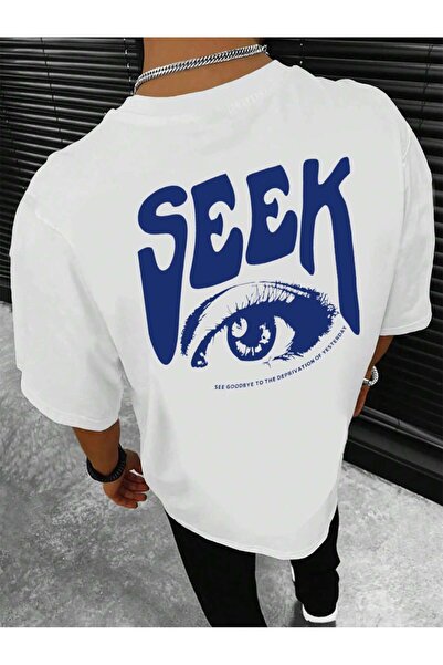 Revasser Unisex Žene/Muškarci SEK Boja Prilagođena Štampano Oversize kroj Pam...