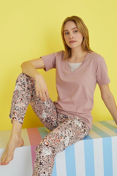 Siyah İnci Set pijama tricotat multicolor