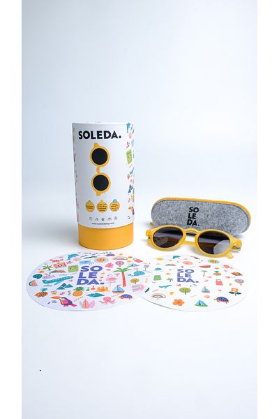 SOLEDA 6-12 Years Old Children's Sunglasses Honey Bee
