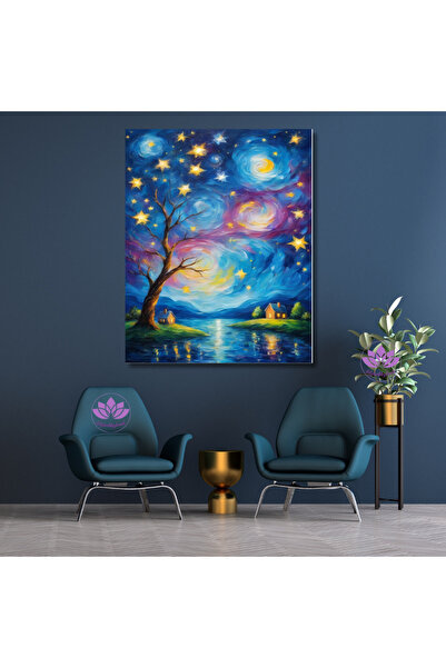 LİLYHOBBYLAND Renkli Baskılı Sayılarla Boyama Hobi Seti (Çerçeveli-Büyük Boy)...