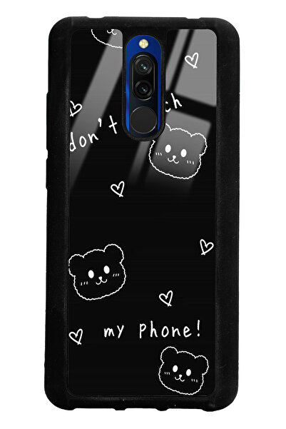 Spoyi Xiaomi Redmi 8 Don't Touch Tasarımlı Glossy Telefon Kılıfı