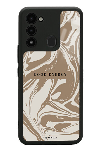 Spoyi Tecno Spark 8C Good Energy Tasarımlı Glossy Telefon Kılıfı