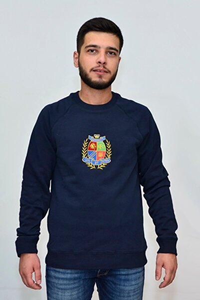 Superfly 20217 Sıfır Yaka Erkek Sweat Lacivert 2021705