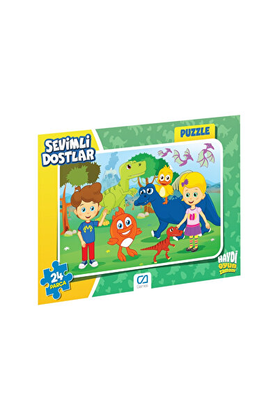 CA Games Sevimli Dostlar Lisanslı 24 Parça Çerçeveli 34x24cm Çocuk Puzzle Yapboz Serisi