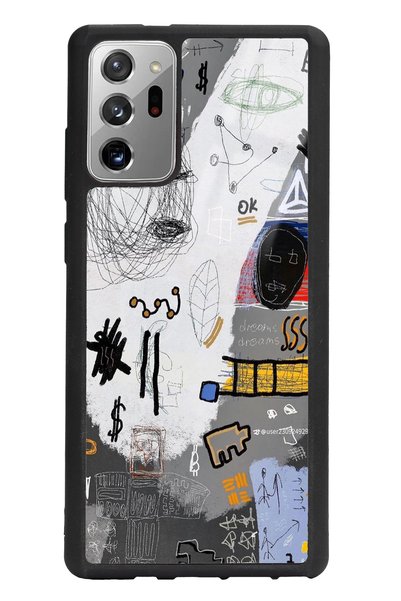 Spoyi Samsung Note 20 Glossy Phone Case with Math Board Design