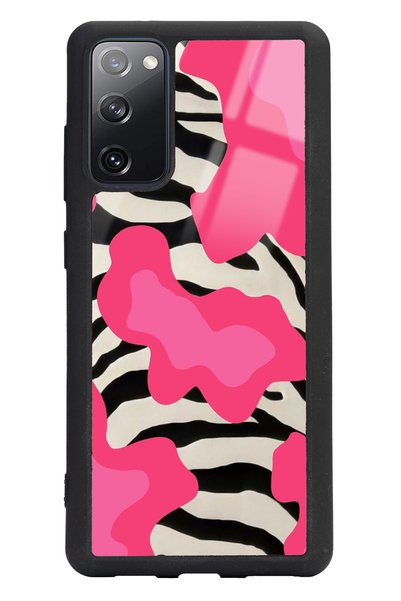 Spoyi Glossy Phone Case for Samsung S20 Fe Pink Milky Design