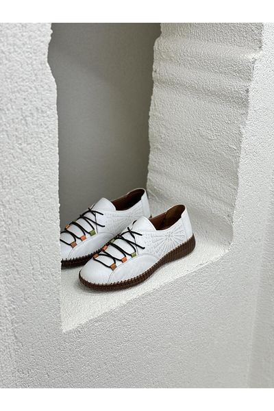 Venüs 24370001Y RUBBER LACED GENUINE LEATHER ORTHOPEDIC CASUAL SHOES WOMEN