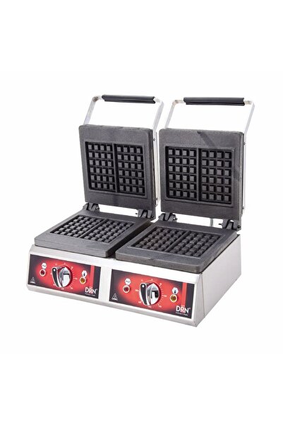 DRN Ikili Kare Waffle Makinesi Elektrikli 54x40x30 Cm