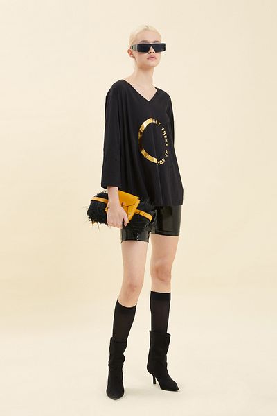 VERDA Gold Printed T-Shirt