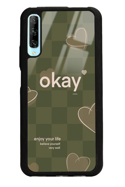 Spoyi Huawei P Smart Pro Enjoy Your Life Tasarımlı Glossy Telefon Kılıfı