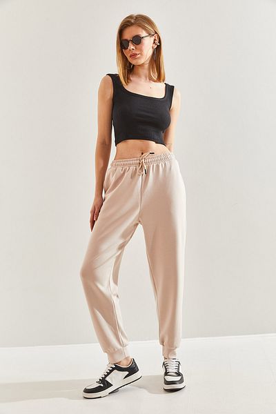 Bianco Lucci Women's Elastic Waist Trousers