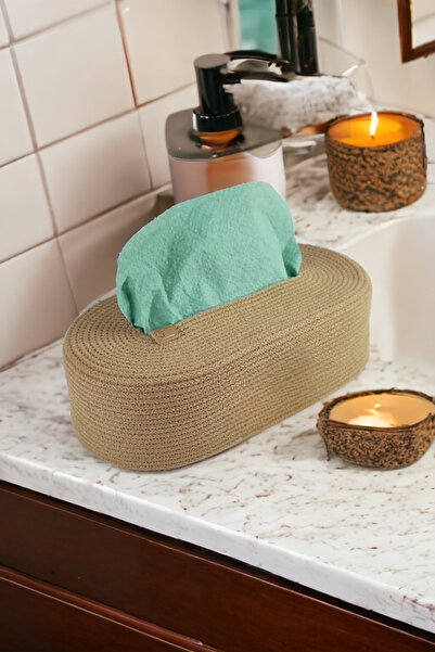 home decors by özlem Wicker Napkin Holder Organizer Storage Box Organizer 27x15x8