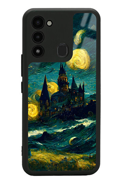 Spoyi Tecno Spark 8C Van Gogh Tasarımlı Glossy Telefon Kılıfı
