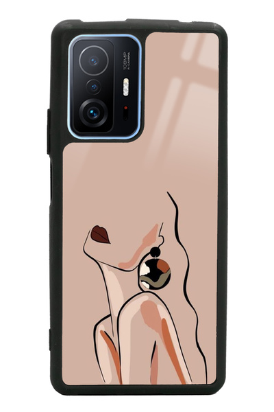 Spoyi حافظة هاتف لامعة بتصميم صورة ظلية لهاتف Xiaomi Mi 11T Pro