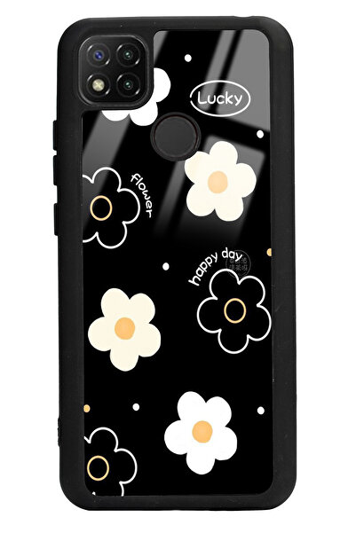 Spoyi Xiaomi Redmi 9C Lucky Happy Day Tasarımlı Glossy Telefon Kılıfı