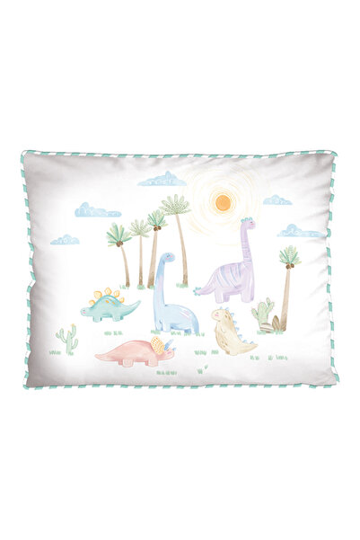 Casadora Baby وسادة رمي للأطفال من دينو - 100% قطن، مملوءة بالأنابيب