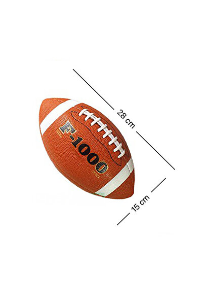 AVESSA F-1000 Gerçek Deri Kaydırmaz Yüzey Profesyonel No:7 Amerikan Futbol To...