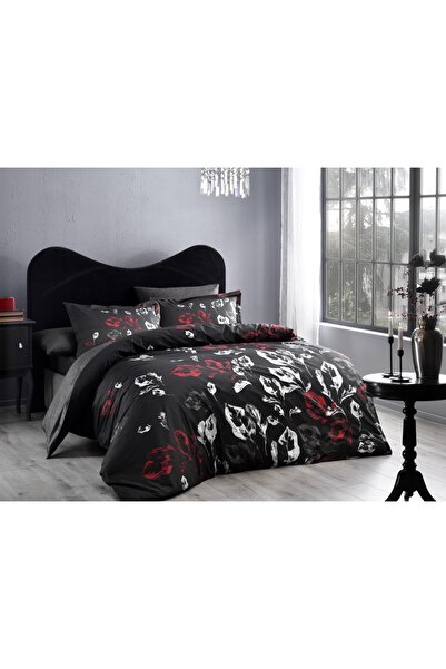 Taç Black TAC Deluxe Satin Bedding Set - Tallin