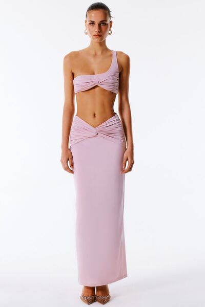 Love On Friday ALOHI Uzun Etek (Pudra)