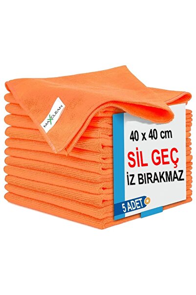 MaxClean Sil Geç Iz Bırakmaz Mikrofiber Temizlik Bezi 40x40 5'li Karışık Renk
