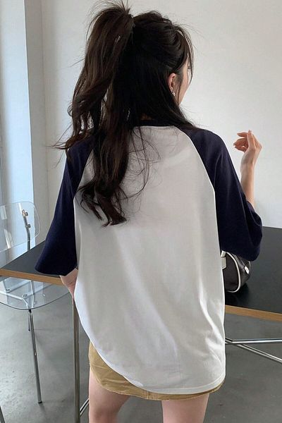 MODAGEN Unisex Reglan Sleeve Crew Neck The Moment Printed Oversize T-Shirt