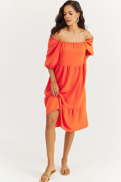 AVORWE rochie mini cu decolteu madonna
