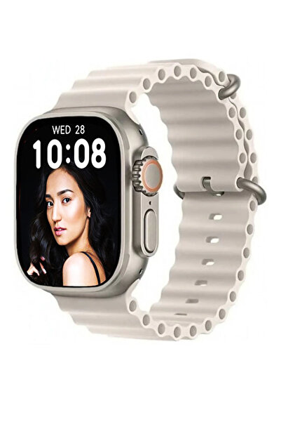 DigiMonster Yeni Ultra8 Plus Watch Akıllı Saat NFC Yedek Kordon 2.1 Ekran Kab...