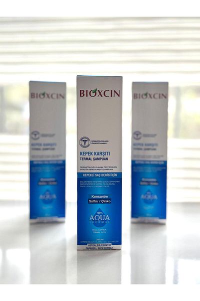 Bioxcin Aqua Thermal 300ml Dandruff Shampoo - Set of 3