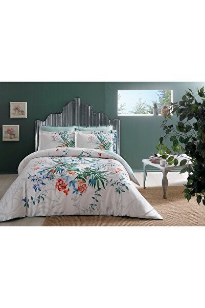 Taç Set de lenjerie de pat Aden Yeşil TAC Satin Delux
