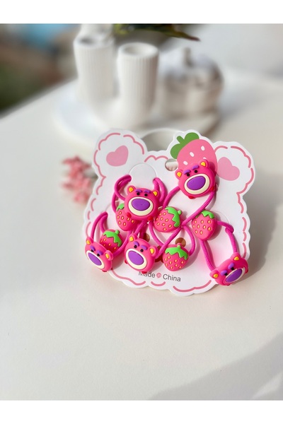 NEHİRDEN Pink Themed Set of 10 Rubber Buckles