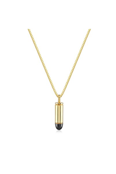 Gümüş 9MM Kolye - Sarı Renk